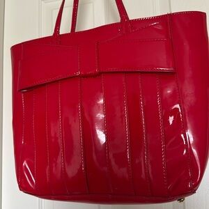 Red bow Zac Posen  shoulder bag